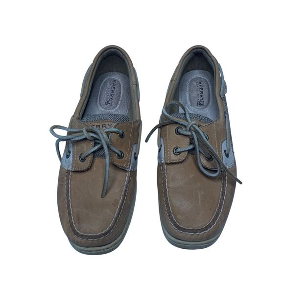 Sperry Topsider Womens 8.5M Leather Eyelet Round Toe Slip On Boat Shoes - Picture 4 of 9